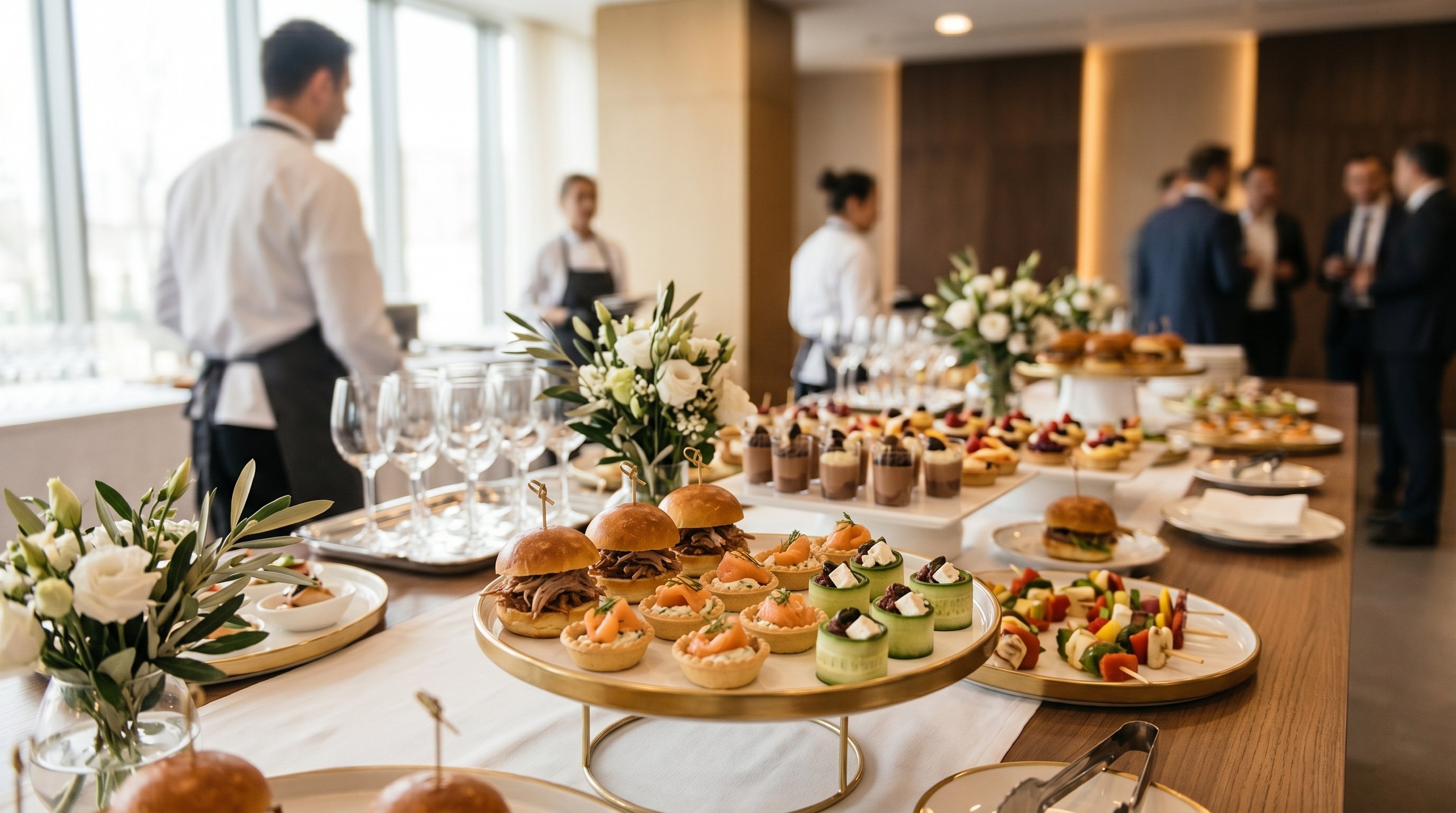 Kurumsal etkinlik ve davet catering sunumu